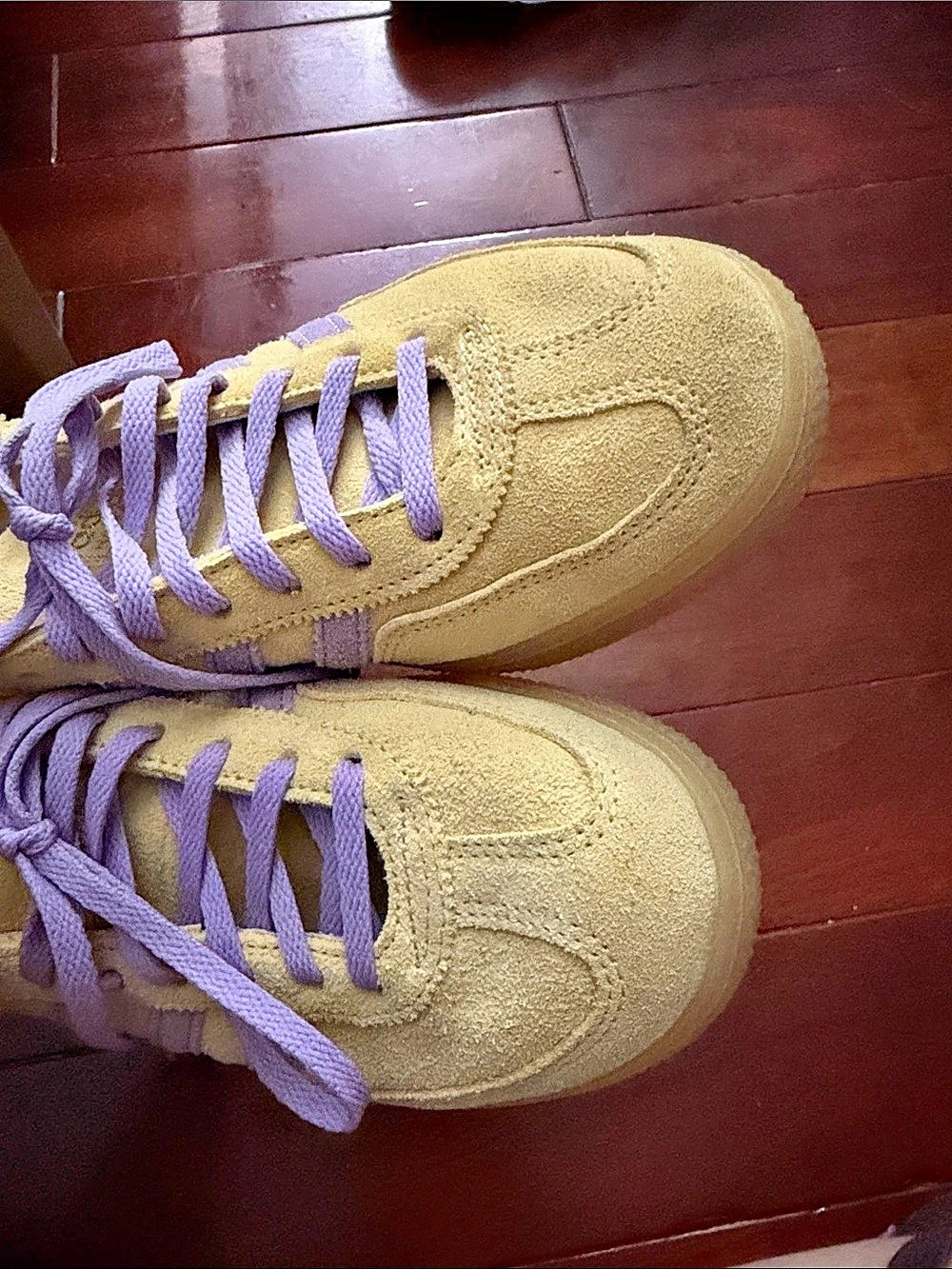 Adidas Handball Spezial Bliss Lilac Yellow Sneakers - Picture 4 of 7